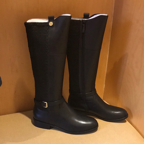 cole haan galina riding boots black